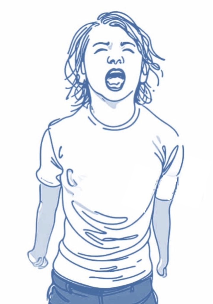 Graphic picture of teenager with Oppositional Defiant Disorder